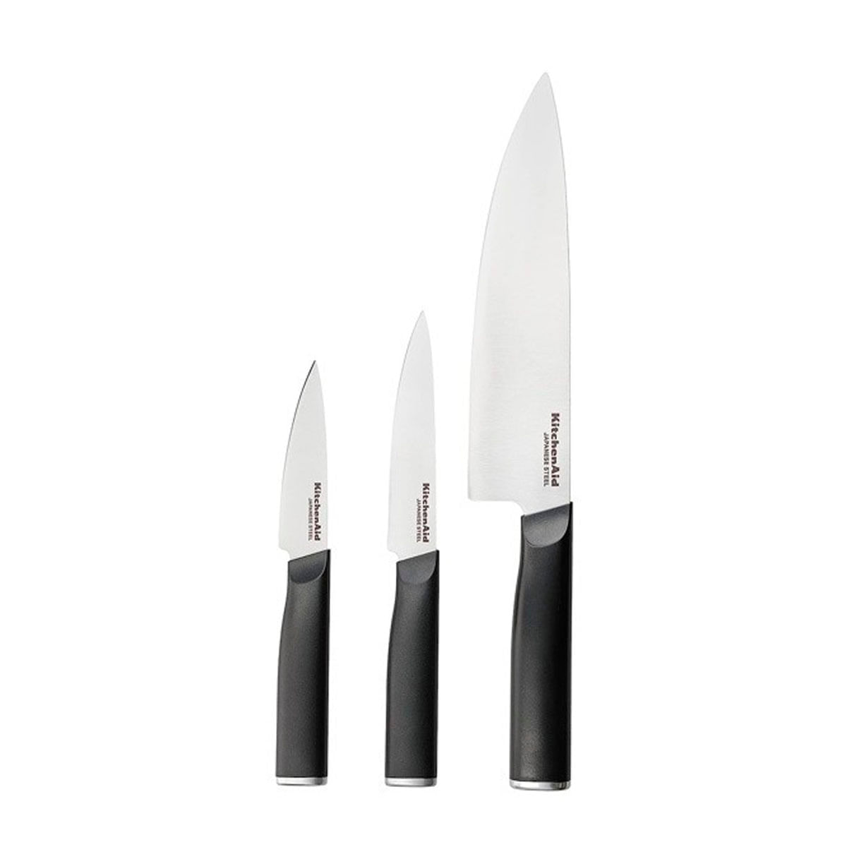 Jogo 3 Facas com Capa Protetora Aço Japonês Carne Kitchenaid