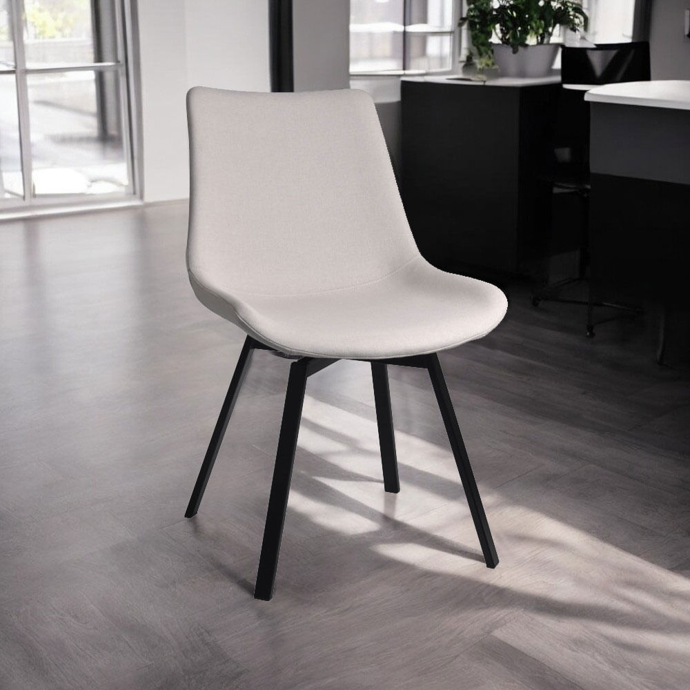 Cadeira Talia em Bouclé Off White - Imagem 2