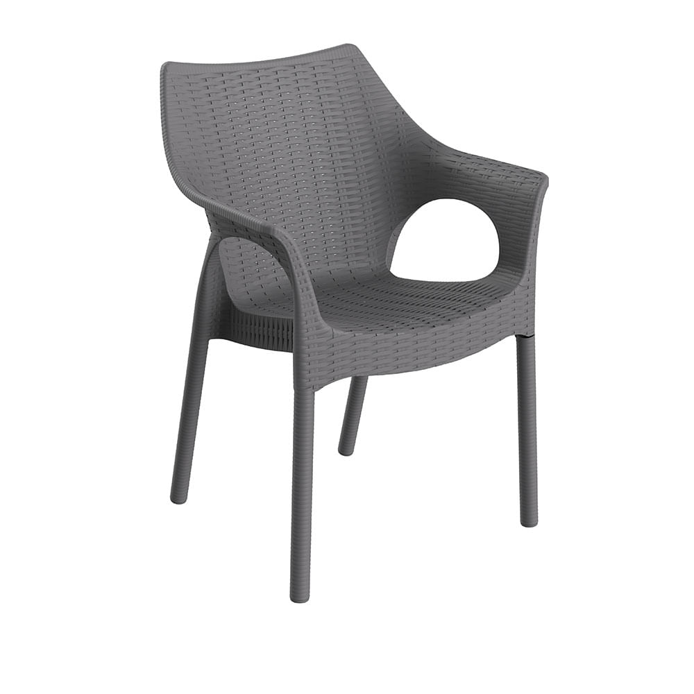 Cadeira Relic em Polipropileno Cinza