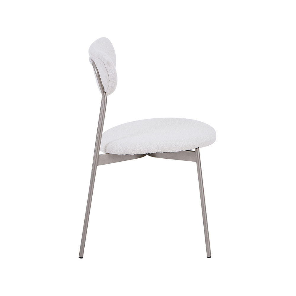 Cadeira Thalita em Boucle Off White - Imagem 3