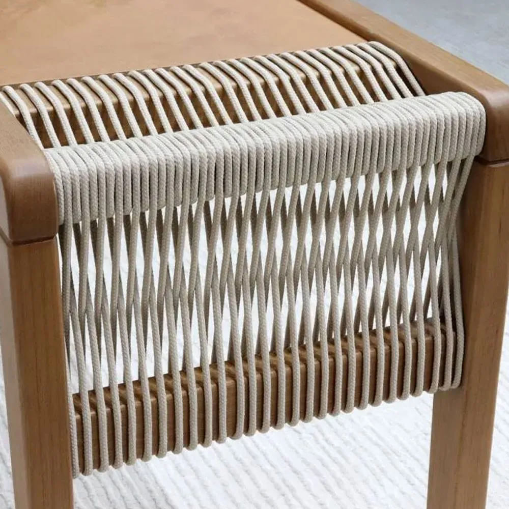 Aparador Cintia em Tauari e Corda Naútica Nude 1,39m - Imagem 2