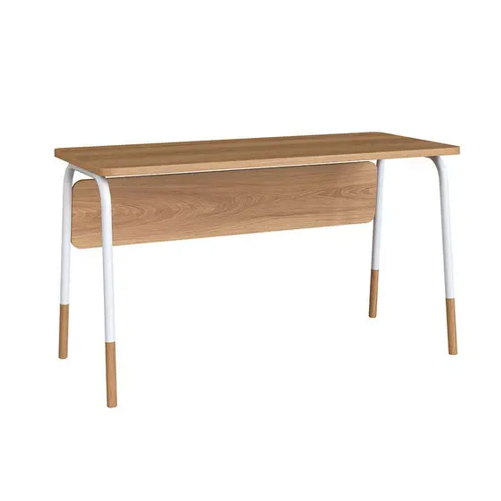 Mesa Escrivaninha Flexus Hanover e Branca 1,36m