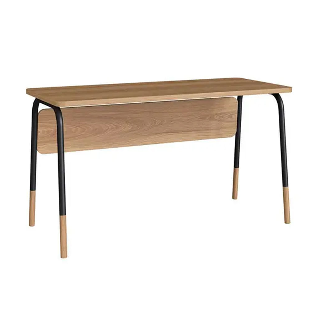 Mesa Escrivaninha Flexus Hanover e Preta 1,36m