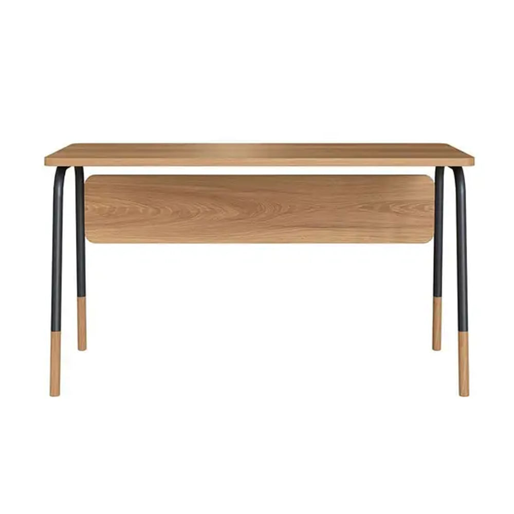 Mesa Escrivaninha Flexus Hanover e Preta 1,36m - Imagem 2