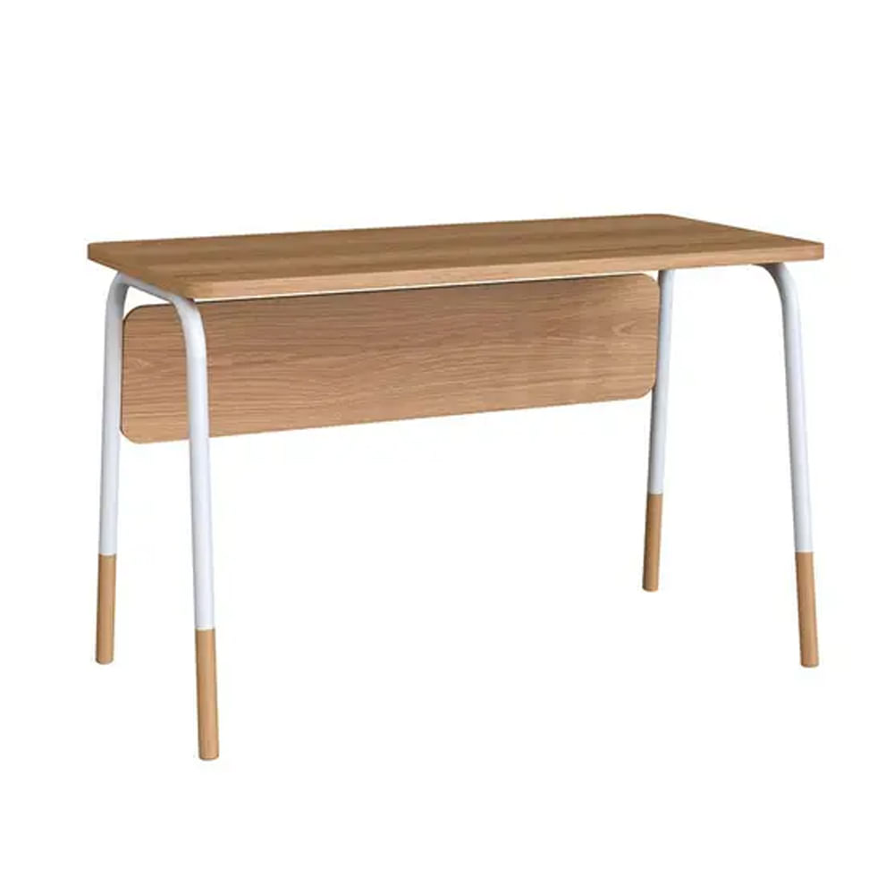 Mesa Escrivaninha Flexus Hanover e Branca 1,20m