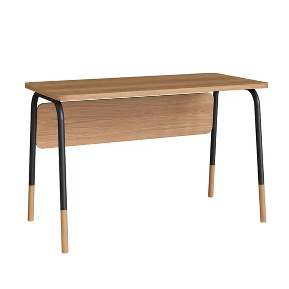 Mesa Escrivaninha Flexus Hanover e Preta 1,20m