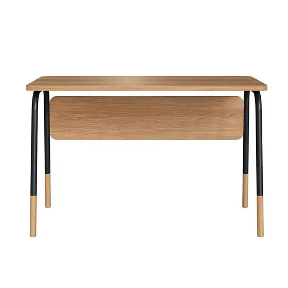 Mesa Escrivaninha Flexus Hanover e Preta 1,20m - Imagem 2