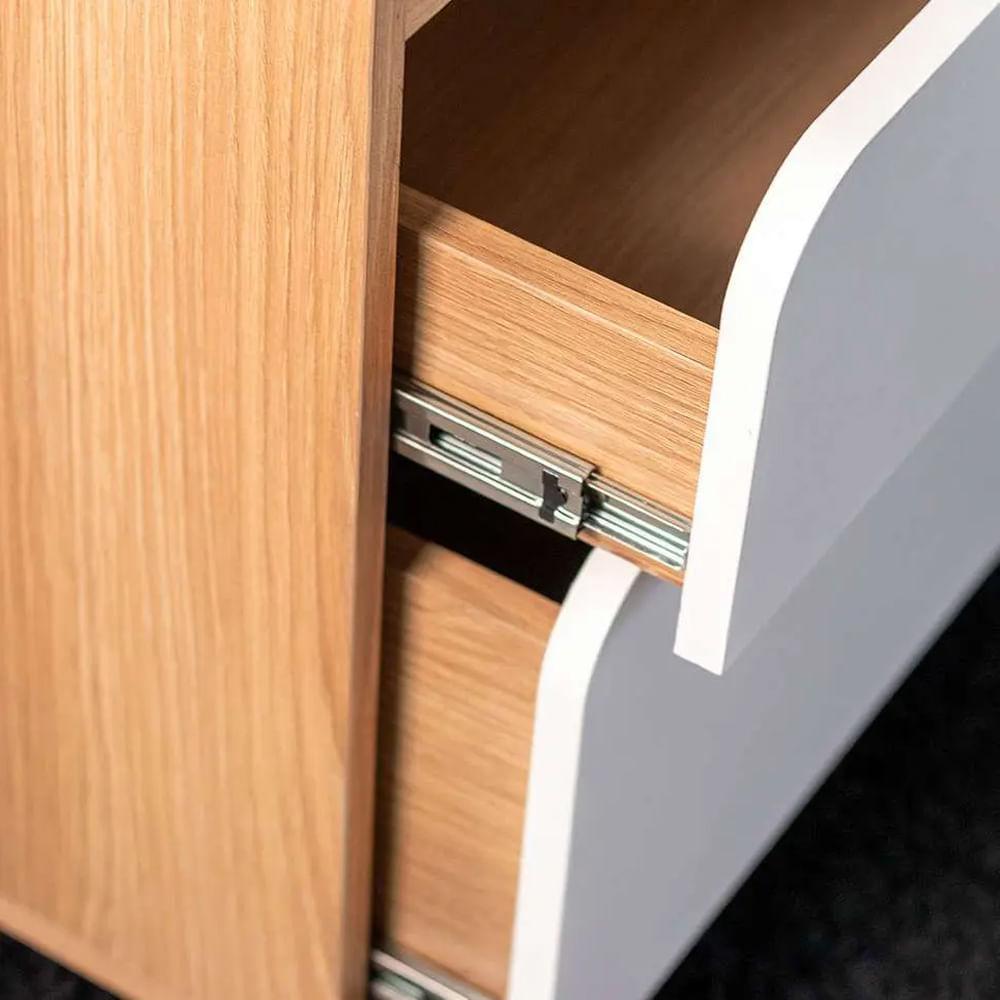 Gaveteiro Flexus com 2 Gavetas Hanover e Branco - Imagem 4