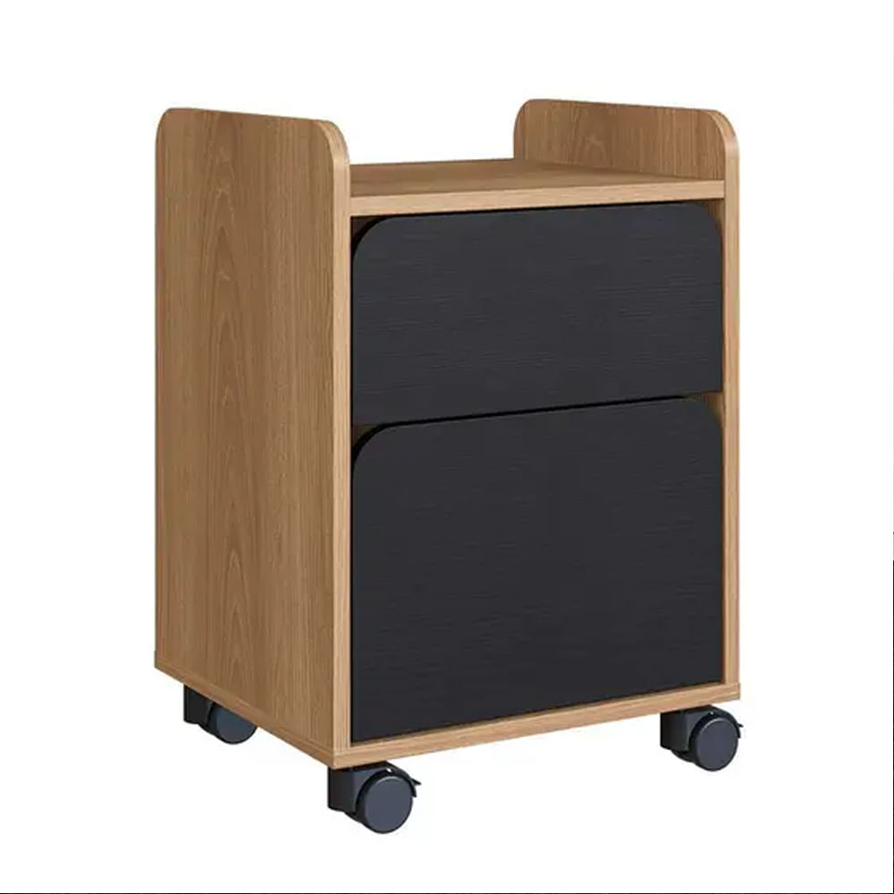 Gaveteiro Flexus com 2 Gavetas Hanover e Preto