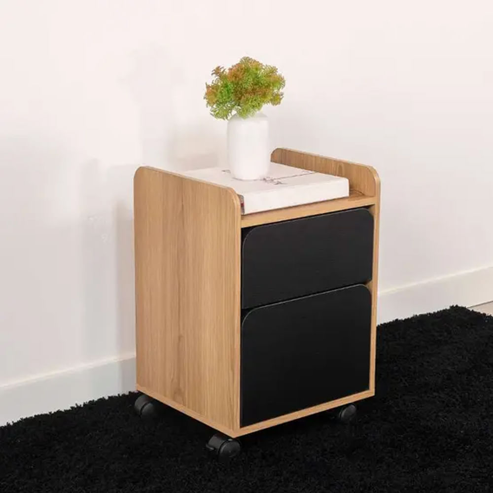 Gaveteiro Flexus com 2 Gavetas Hanover e Preto - Imagem 4