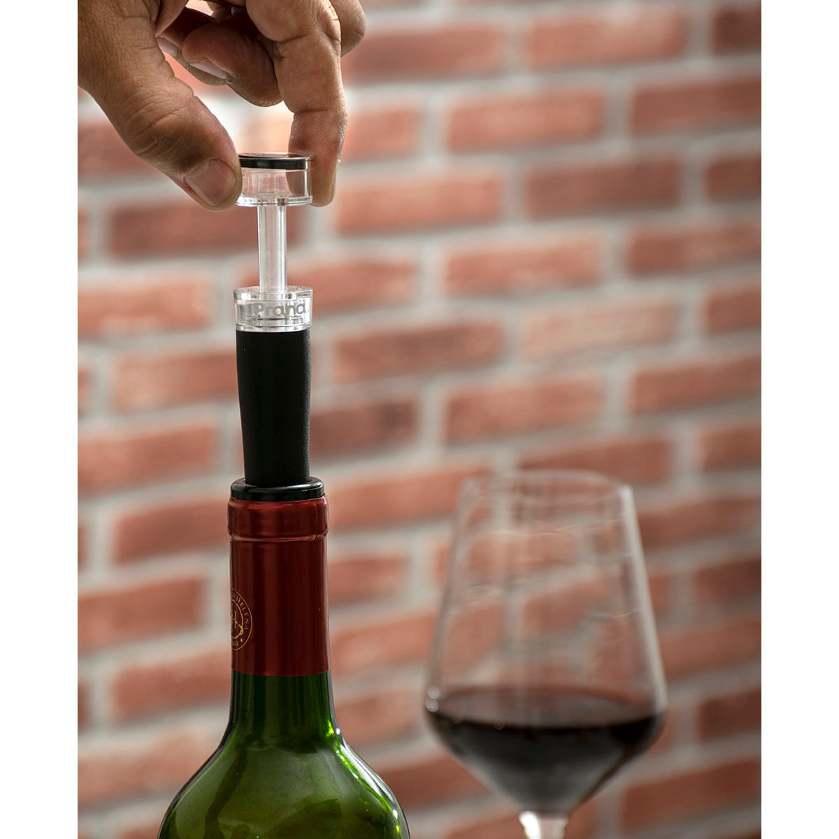 Tampa à Vácuo para Vinho Garrafa Adega Sommelier Prana - Imagem 2