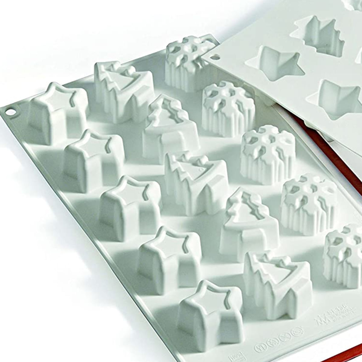 Molde de Silicone Natalino Chocolate Doce Natal Silikomart - Imagem 3