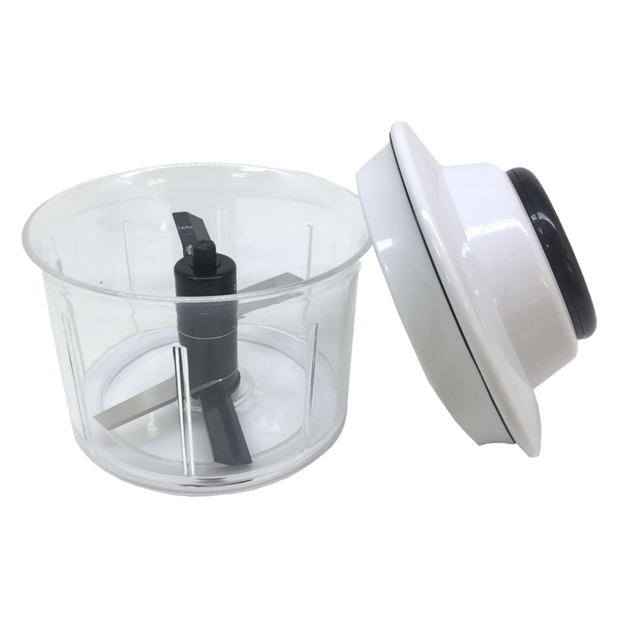 Processador de Alimentos 2 em 1 Moedor Alho Manual Prana - Imagem 2