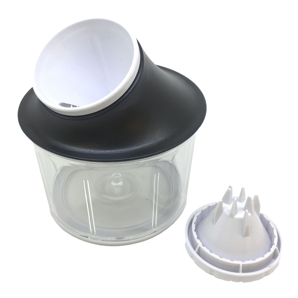 Processador de Alimentos 2 em 1 Moedor Alho Manual Prana - Imagem 4