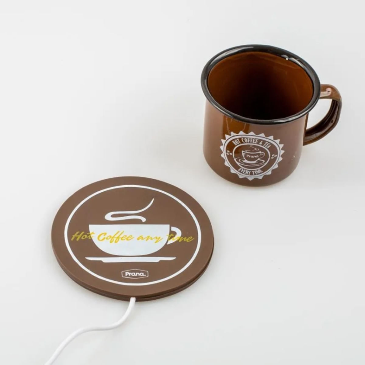 Kit Xícara Com Aquecedor USB Infusor Chá Estilo Timer Prana - Imagem 3