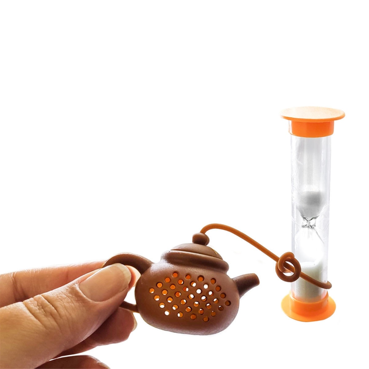 Kit Xícara Com Aquecedor USB Infusor Chá Estilo Timer Prana - Imagem 2