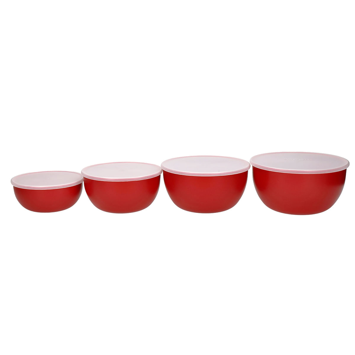 Conjunto de 4 Tigelas Cozinha Prático Vermelho KitchenAid