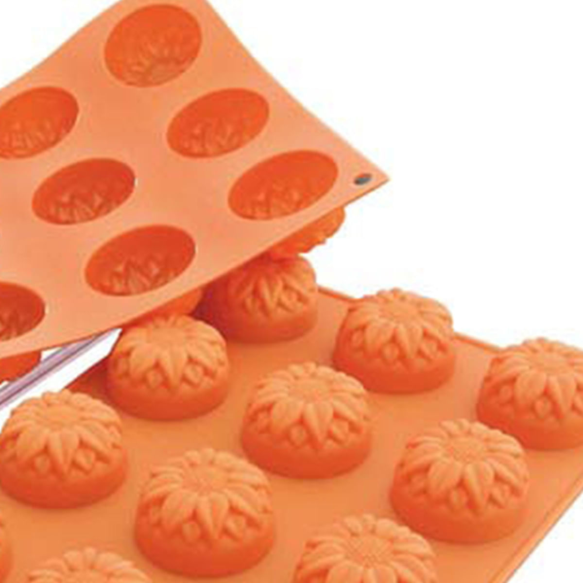 Forma Sunflower Silicone Doce Gourmet Sobremesa Silikomart - Imagem 3