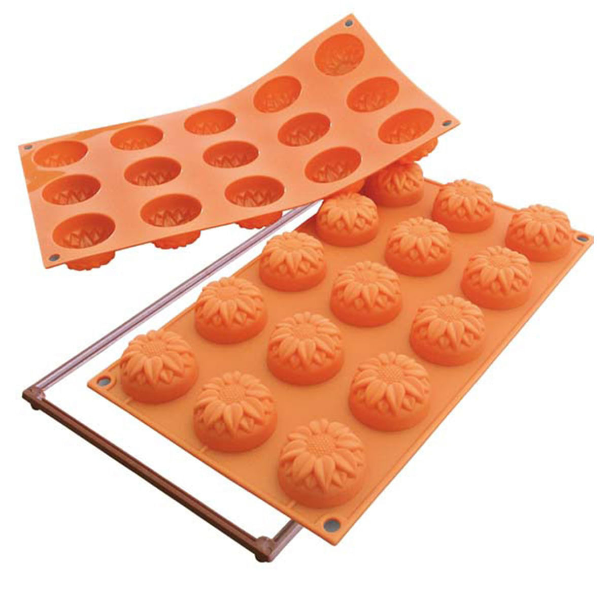 Forma  Sunflower Silicone Doce Gourmet Sobremesa Silikomart