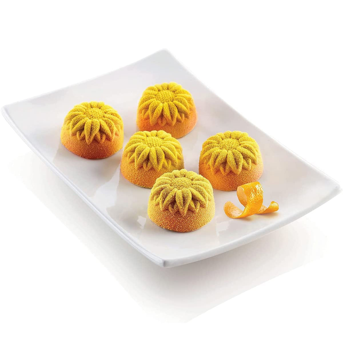 Forma Sunflower Silicone Doce Gourmet Sobremesa Silikomart - Imagem 5