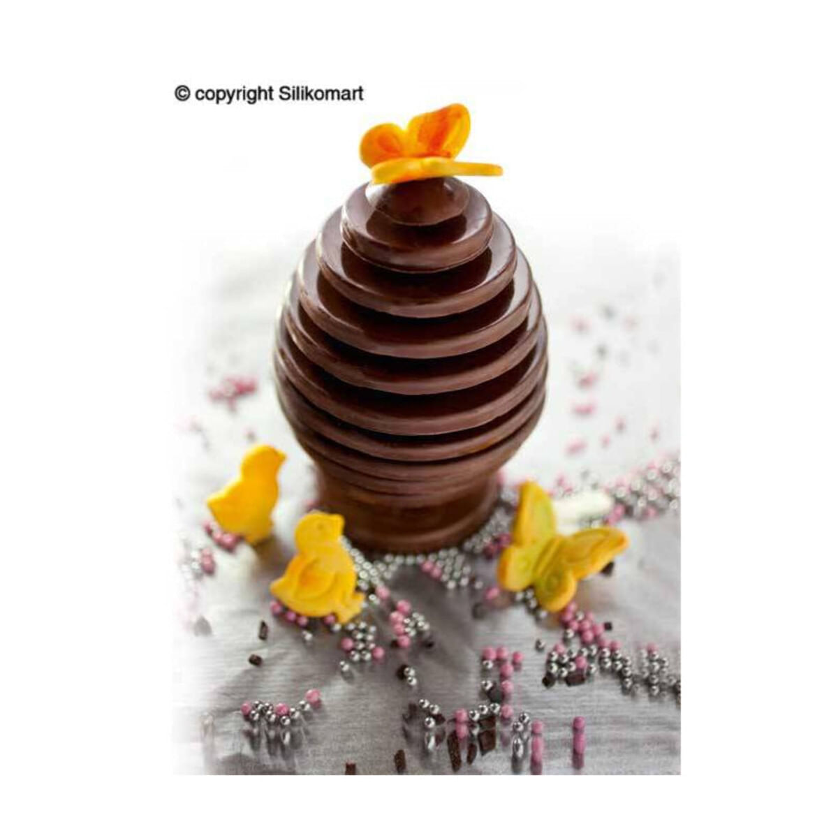 Base 3D para Forma Confeitaria Chocolate Gourmet Silikomart - Imagem 4