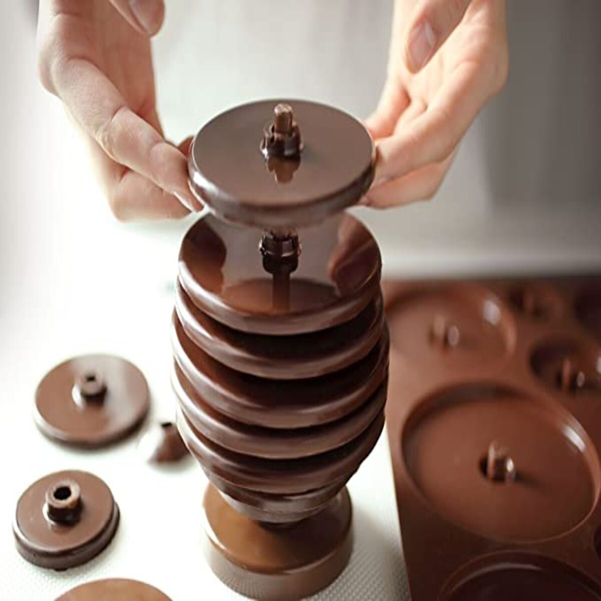 Base 3D para Forma Confeitaria Chocolate Gourmet Silikomart - Imagem 2