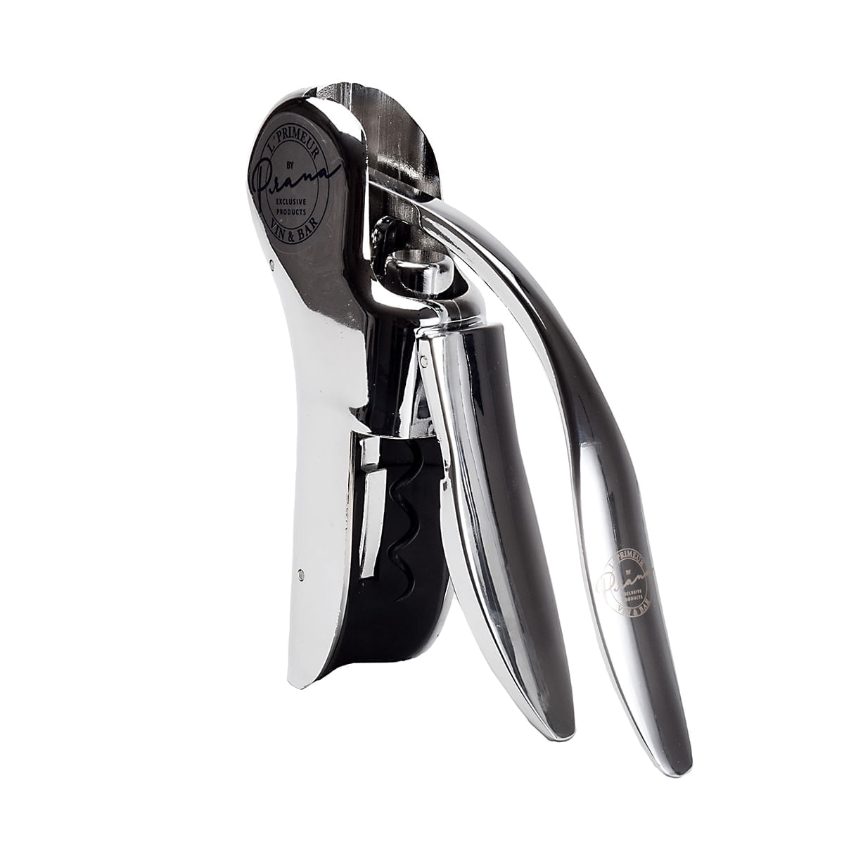 Saca Rolhas Cromado Vinho Abridor Garrafa L'Primeur Prana - Imagem 4