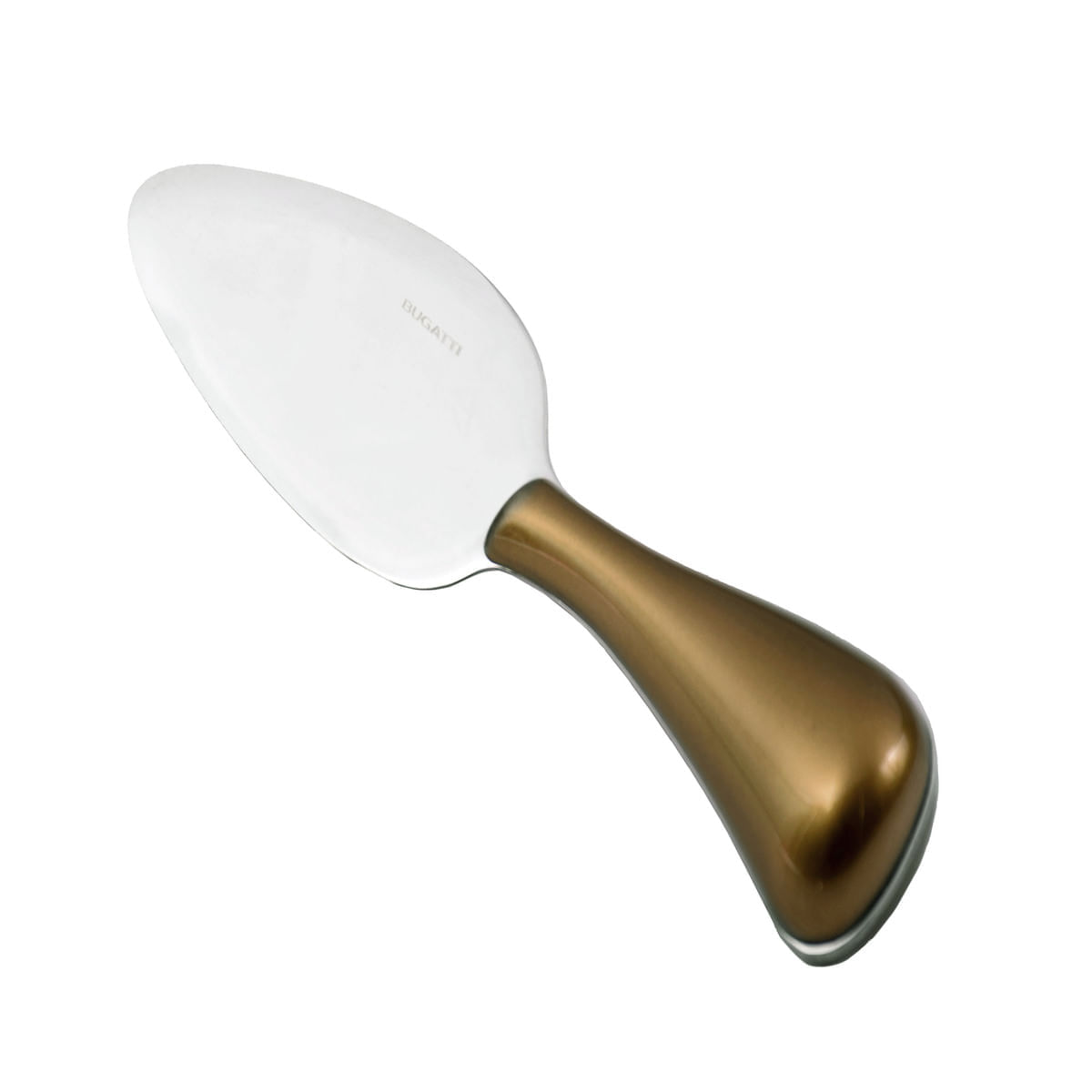 Kit 3 Peças Queijo Espátula Faca Frios Dourado Luxo Bugatti - Imagem 3