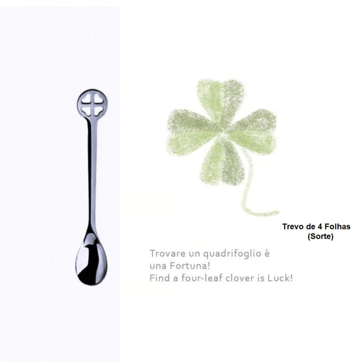 Conjunto 6 Colheres da Sorte Café Moka Prata Kiss Bugatti - Imagem 7