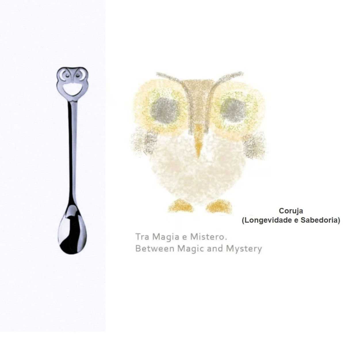 Conjunto 6 Colheres da Sorte Café Moka Prata Kiss Bugatti - Imagem 8