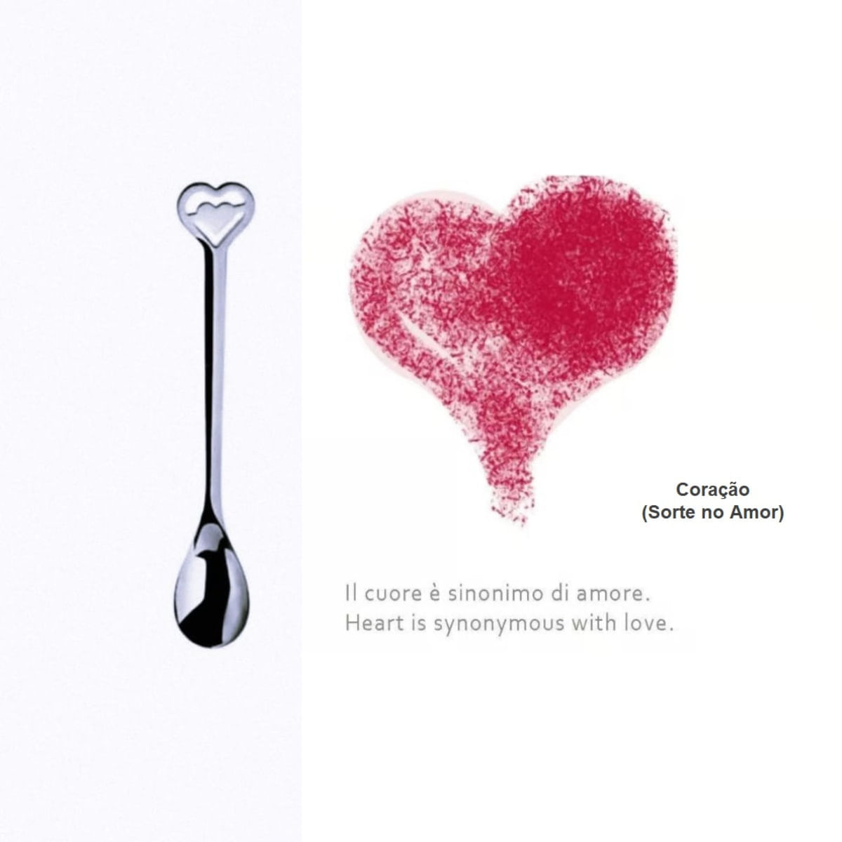 Conjunto 6 Colheres da Sorte Café Moka Prata Kiss Bugatti - Imagem 6