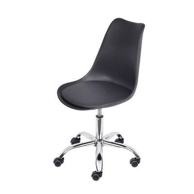 Cadeira-Joly-Preta-Base-Rodizio-Cromado