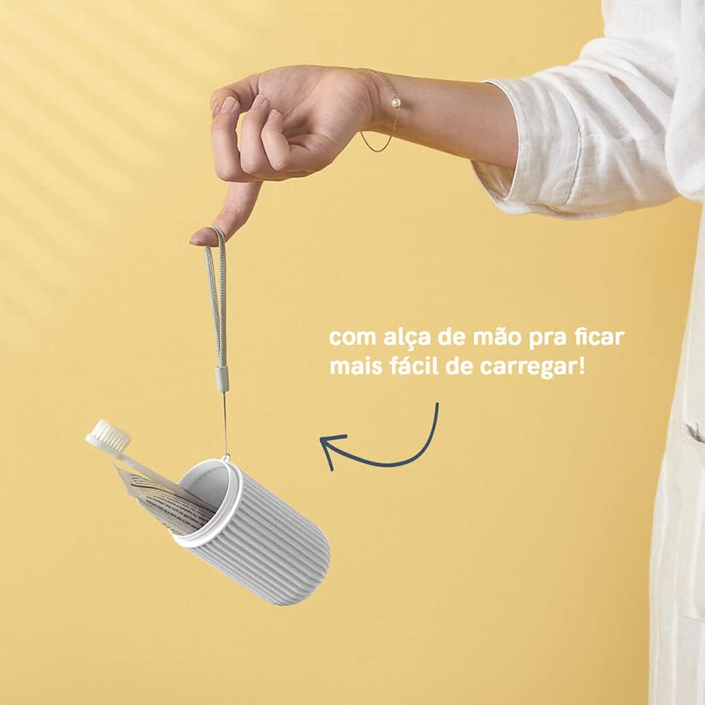 Estojo Multiuso para Viagem Cinza Oikos - Imagem 2