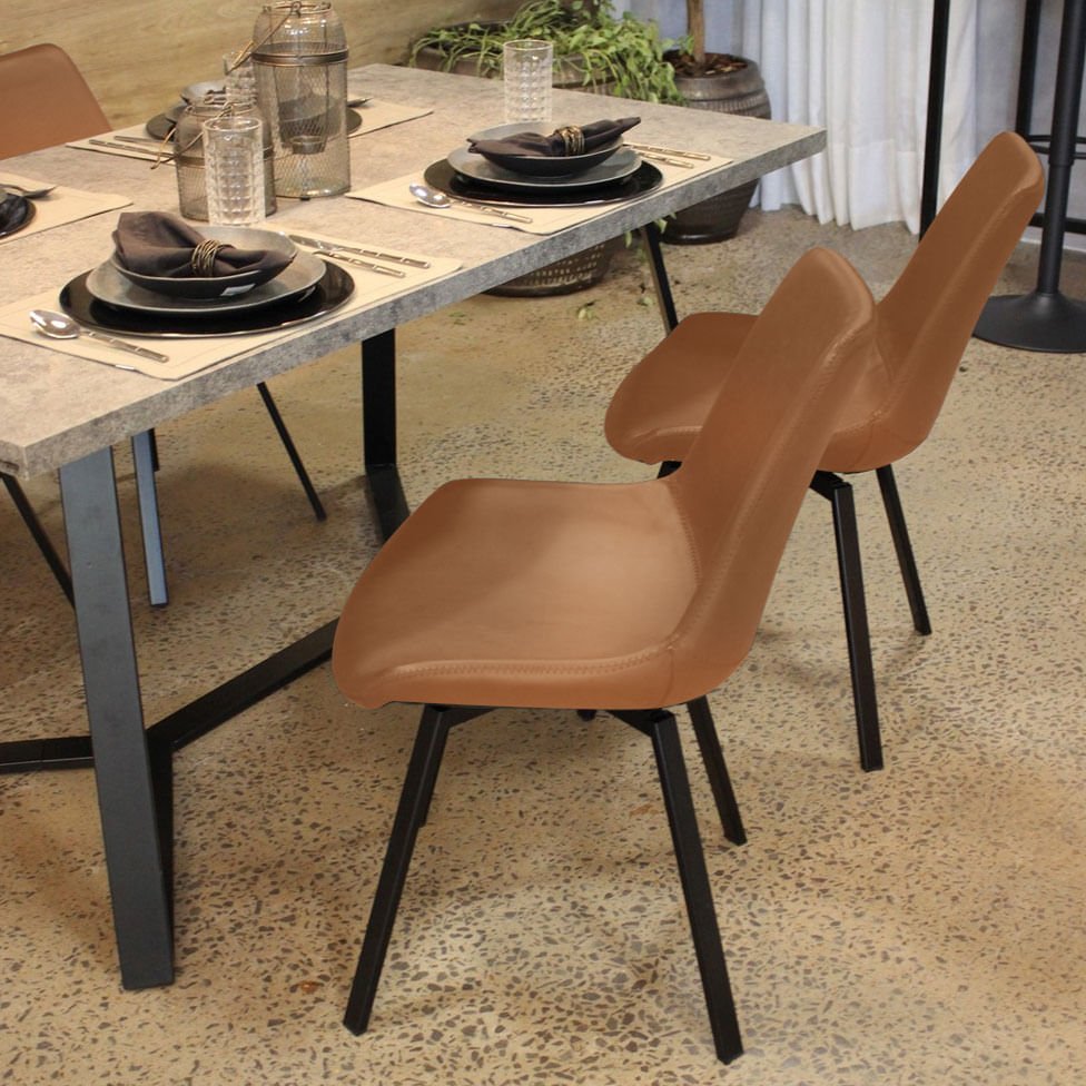 Cadeira Talia em Caramelo - Imagem 2