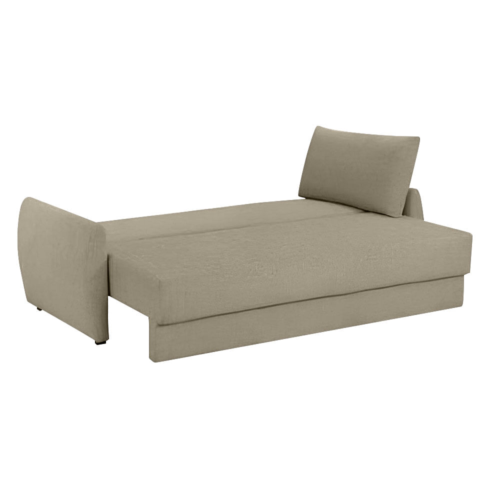 Sofá Cama Sunny em Linho Cinza 2,10m - Imagem 4