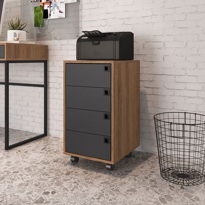 GAVETEIRO-AVULSO-OF001-4-GAV-GRAFITE-MEL