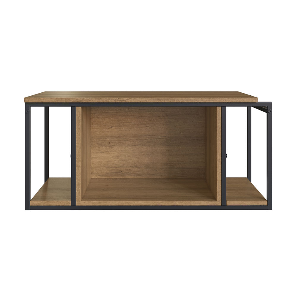 Gabinete Suspenso Industrial para Banheiro Preto e Mel 1 Porta sem Cuba - Imagem 2