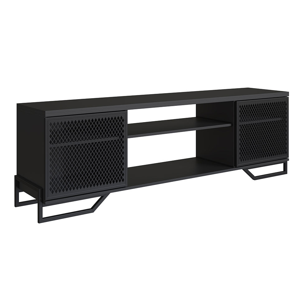 Rack Industrial com 2 Portas Preto