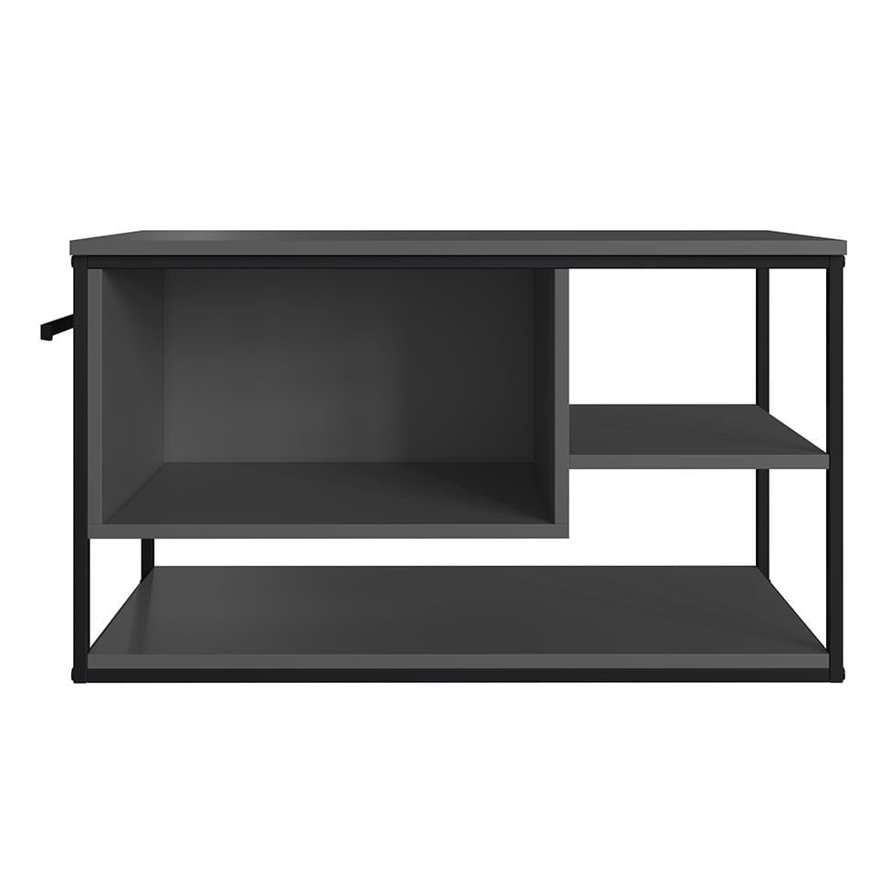 Gabinete Suspenso Industrial para Banheiro Preto e Grafite 1 Gaveta sem Cuba - Imagem 3