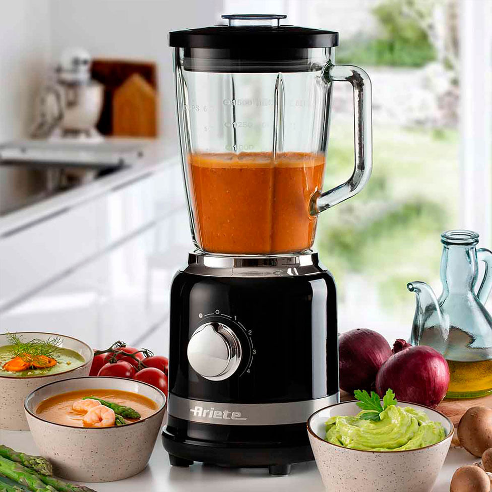 Liquidificador Moderna Ariete Preto Copo de Vidro 1,5 Litros 1000 Watts - 127V - Imagem 3
