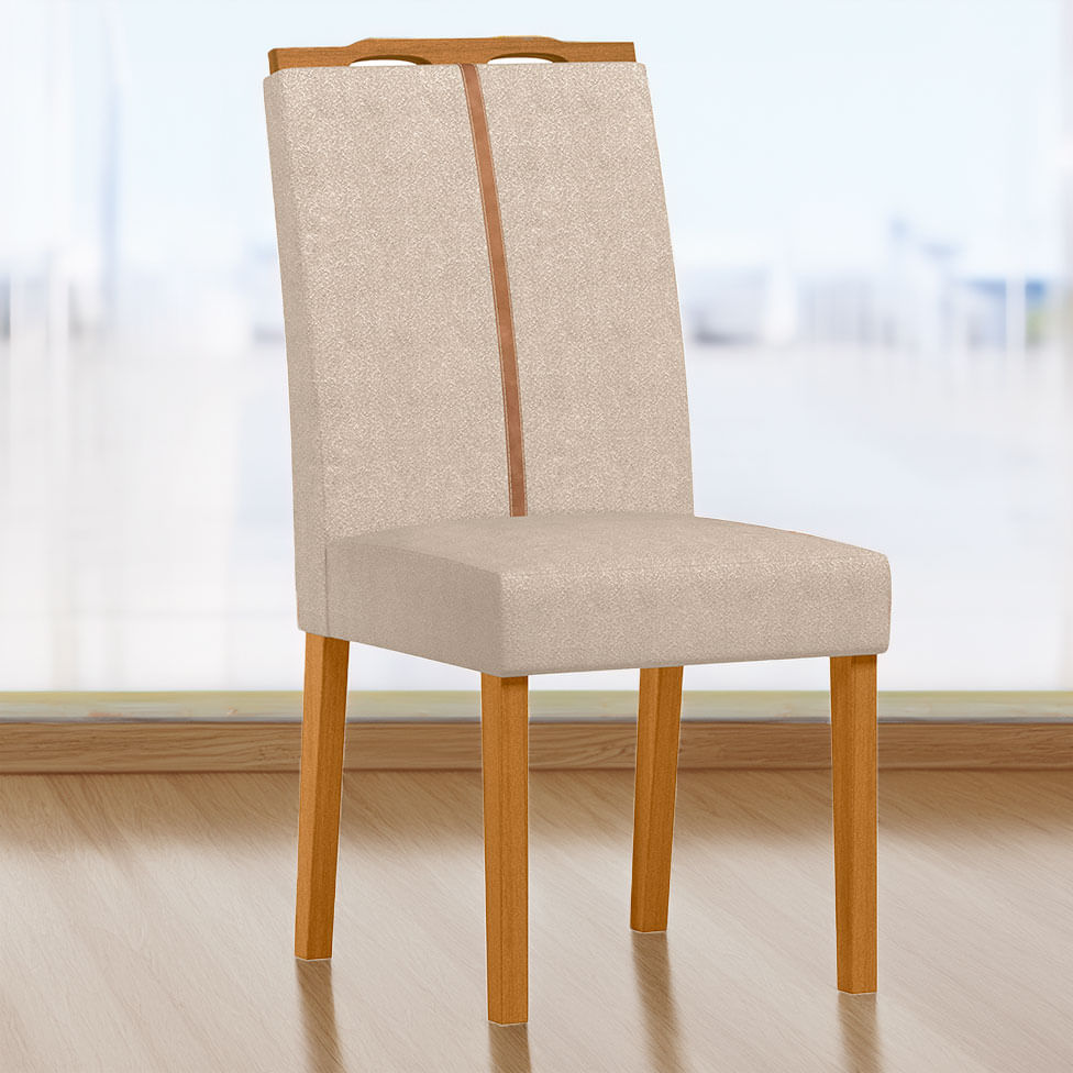 Cadeira Serena em Boucle Gelo com Base Ype - Imagem 2