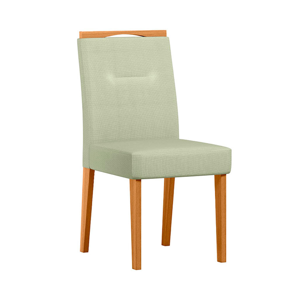 Cadeira Lectus em Linho Palha com Base Ype