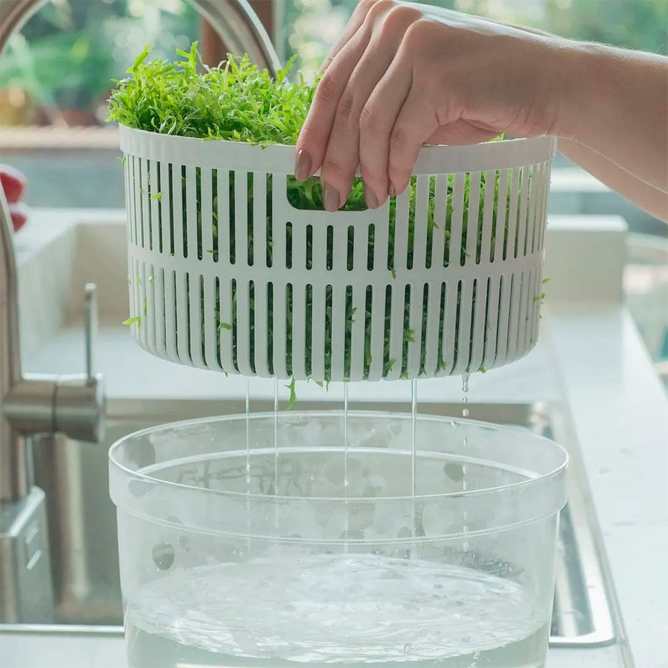 Secador Organizador de Salada Clear Fresh 5,5L - Ou - Imagem 3