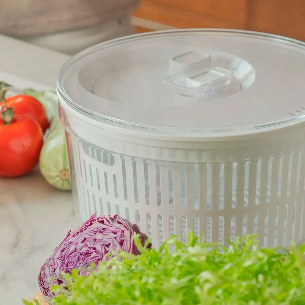 Secador Organizador de Salada Clear Fresh 5,5L - Ou - Imagem 5