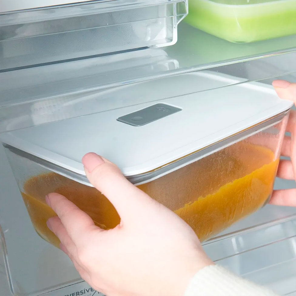 Pote Hermético de Vidro Borosilicato Fresh Lock Branco 2,4L - Ou - Imagem 4