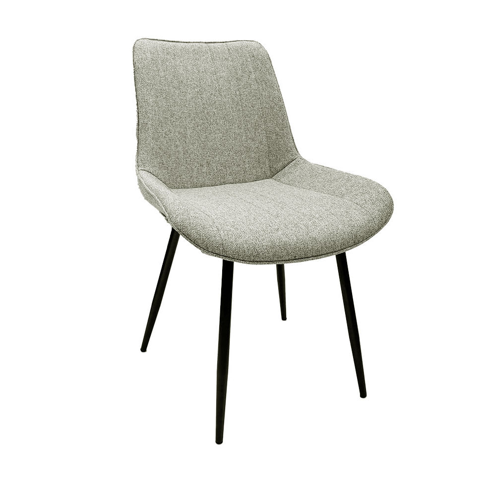 Cadeira Matera Cinza Pé em Metal