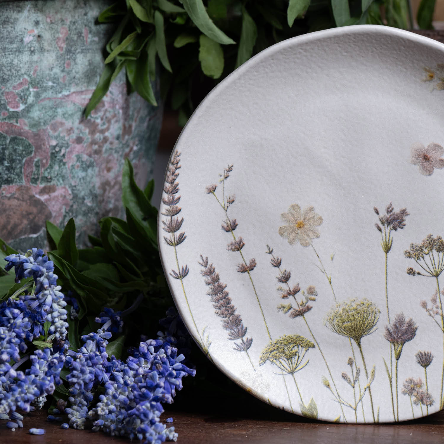 Conjunto com 6 Pratos de Sobremesa Orgânico Lavanda Ø19,5cm - Imagem 5