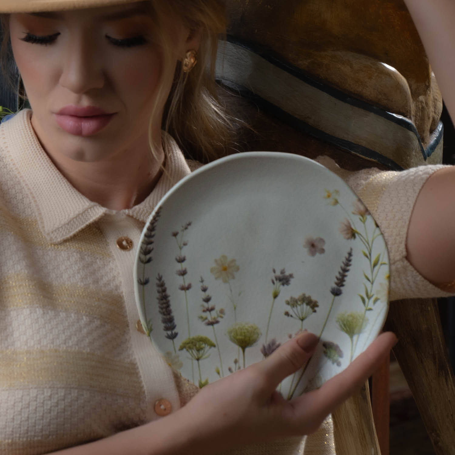 Conjunto com 6 Pratos de Sobremesa Orgânico Lavanda Ø19,5cm - Imagem 4