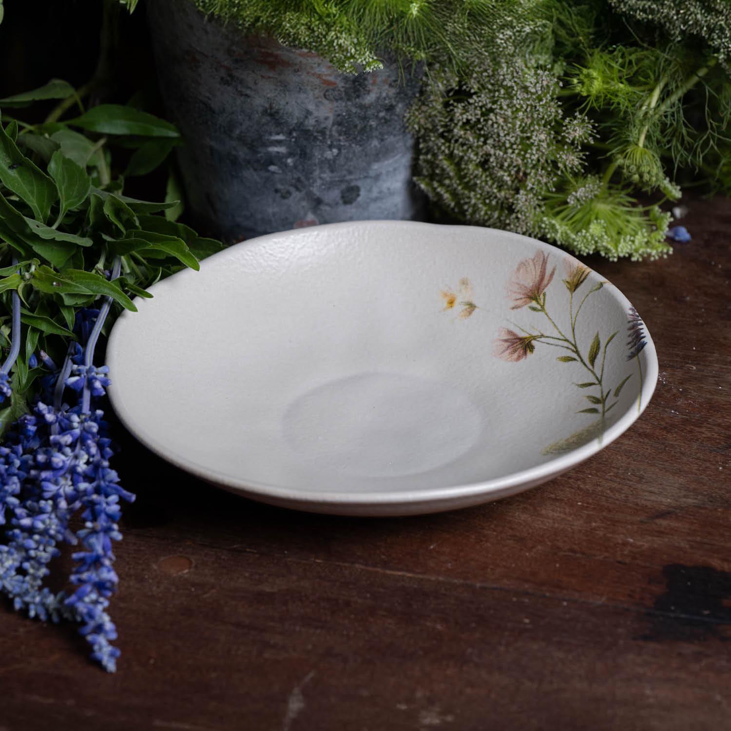Conjunto com 6 Pratos Fundo Orgânico Lavanda Ø21,2cm 600ml - Imagem 3