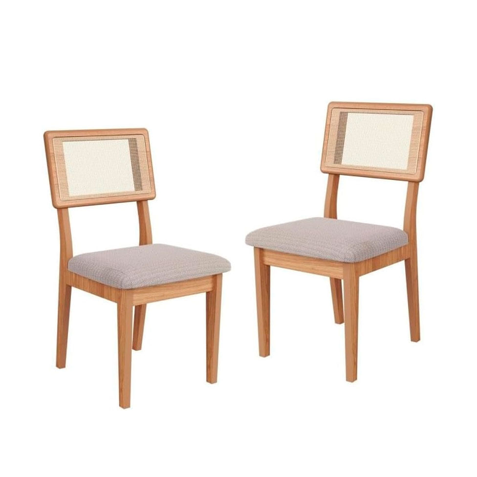 Conjunto 2 Cadeiras Gabi Cesare Claro